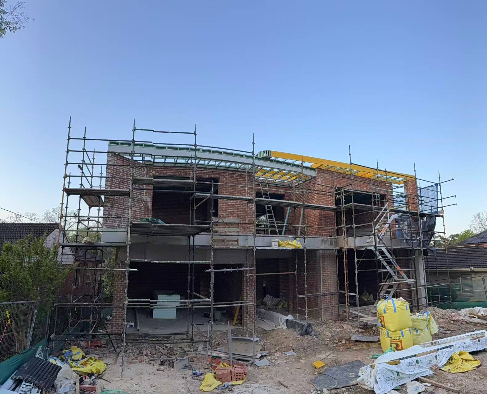 Structiform residential construction project in progress